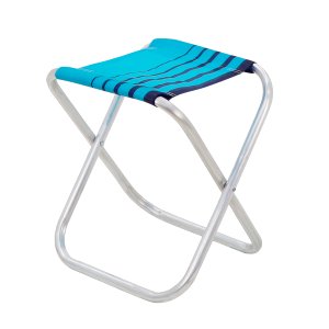 Banqueta de Praia Tramontina Fiji em Alumínio com Assento Azul