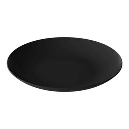 Jogo 6 Pratos Rasos Redondos 25cm Pratos Plástico Preto Serv - 5 Jogo 6 Pratos Rasos Redondos 25cm Pratos Plástico Preto Serv - 5