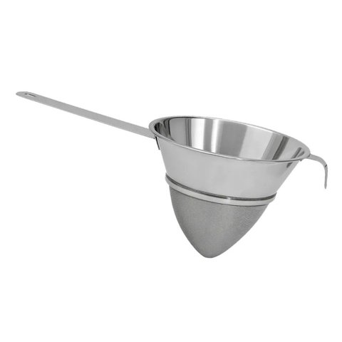 Funil Chinoy Coador Peneira Total Inox 25cm C/ Descanso Luxo Frg0248 Frigopro