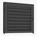 Ver imagem 1 de Porta de Alumínio para Alçapão 80x80cm Rede Móveis Preto