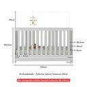 Ver imagem 7 de Berço 3 em 1 para Colchão 130 X 60cm Doce de Leite Multimóveis Mp0527r