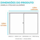 Ver imagem 5 de Vitro 02 Folhas 1,00x1,20 sem Bandeira / sem Grade Bco Linha Super Economica