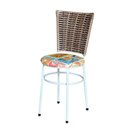 Ver imagem 2 de 6 Cadeiras para Mesa Branca Hawai Avelã Assento Floral:happy Hour