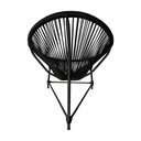 Ver imagem 3 de Cadeira Acapulco Corda Náutica Base em Alumínio Preto/preto