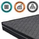 Ver imagem 3 de Colchão Casal 138x188x20 Molas Ensacadas D28 Euro Pillow Montreal Preto Sofá Casa