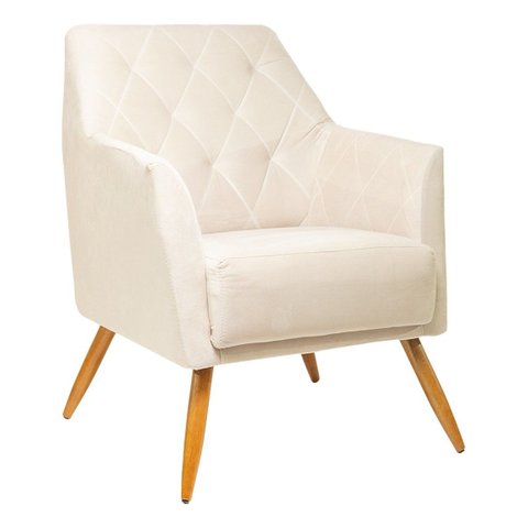 Poltrona Decorativa - Belize - Revestimento Suede Ladecor Estofados Verde