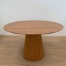 Mesa de Jantar Redonda Cone 150 Cm Freijó Cor Marrom - 3