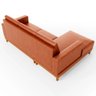 Sofá 3 Lugares 200cm Living com Chaise Esquerdo Sala de Estar Kayrós D05 Sintético Camel - Mpozenato - 6