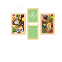 Ver imagem 1 de Quadros Placas mdf 6mm Nutrição cozinha 4 un 29x20 20x15