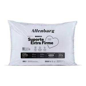 Travesseiro Suporte Extra Firme Altenburg Percal de 180 Fios.