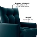 Ver imagem 7 de Poltrona de Amamentaçao e Puff Montreal Veludo Light Milani Store Azul