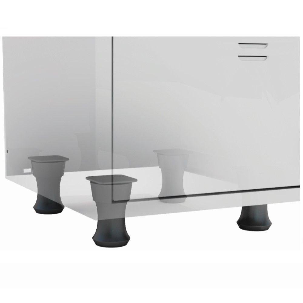 Armário Roupeiro Aço 4 Portas Ea701 Cinza - 3