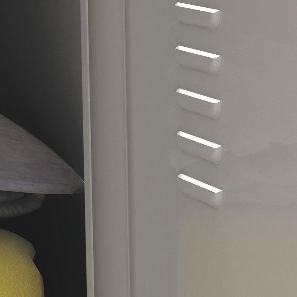 Armário Roupeiro Aço 4 Portas Ea701 Cinza - 2