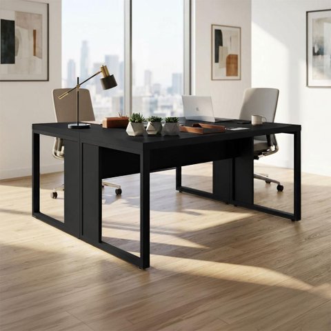 Plataforma para Escritório Plataforma Industrial MDF-MDP 170cm Preto F5 Office