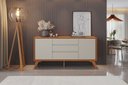 Ver imagem 2 de Buffet Sinus 165 cm Off White/Naturalle Mavaular