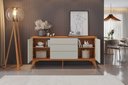 Ver imagem 3 de Buffet Sinus 165 cm Off White/Naturalle Mavaular