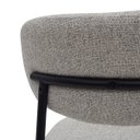 Ver mais imagens de Cadeira de Jantar Manuela Estofada Cinza Base Reforçada em Aço Waw Design