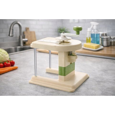 Cortador de Vegetais Manual Multifuncional - Bege