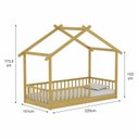 Ver imagem 3 de Cama Infantil Montessoriana de Madeira Maciça Afetto