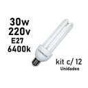 Ver imagem 2 de Kit 12 Lâmpadas Fluorescente U 30w 220v Luz Branca6.400k E27
