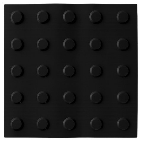 16 Pçs Piso Tátil Pvc Anlik Solucoes Alerta Direcional Preto:alerta