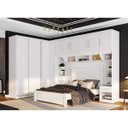 Ver imagem 1 de Guarda-Roupa Casal 10 Portas 8 Gavetas com Cama Bella Espresso Móveis