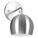 Ver imagem 1 de Arandela Aluminio Bola Escovado 23x25cm