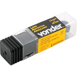 Lima Rotativa Abaulada P/ Alumínio 12x25 C/ Haste 6 Vonder - 2