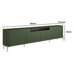 Rack para Sala 4 Portas Lisas MDF L220 X A65cm - 2