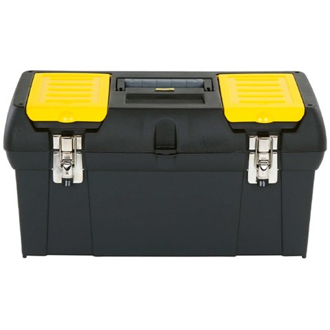 Caixa de Ferramentas Stanley 16-013 de Plástico 206mm X 403mm X 181mm Preta e Amarela