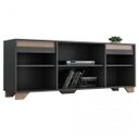 Ver imagem 4 de Rack para TV até 42 Polegadas 135cm 2 Portas 3 Prateleiras Benevello Cinza