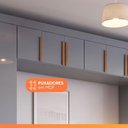 Ver imagem 7 de Guarda Roupa Modulado Casal Madrid 9 Portas de Bater sem Gavetas MDP Cinza Maxel Móveis