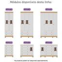 Ver imagem 7 de Berço Americano 3 em 1 com Colchão Incluso e Cômoda 2 Portas 4 Gavetas Fofura Multimóveis Mp4736
