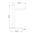 Ver imagem 2 de Porta Toalha de Bancada BL6082 Ducon Metais Preto/Fosco