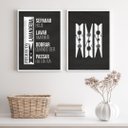 Ver imagem 2 de Kit 2 Quadros Decorativos Lavanderia Preto e branco 24x18cm - com Vidro:madeira Preta