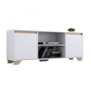 Ver imagem 2 de Rack para TV até 50 Polegadas 160cm 2 Portas 3 Prateleiras Benevello Quiditá Móveis Branco