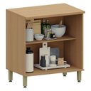 Ver imagem 4 de Balcão para Cozinha 100% MDF 80 cm 2 Portas Dulce Freijó/Cinnamon