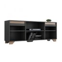 Ver imagem 4 de Rack para TV até 60 Polegadas 180cm 2 Portas 3 Prateleiras Benevello Quiditá Cinza
