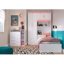 Ver imagem 1 de Quarto de Solteiro Completo com Guarda-Roupa com Cama e Cômoda Grace Espresso Móveis