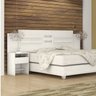 Quarto de Casal Completo com Guarda-Roupa com Espelho, Cabeceira com 2 Mesas de Apoio e Cômoda Clean - 6