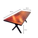 Ver imagem 7 de Mesa para Churrasco Área Externa com 2 Bancos Madeira Maciça 200cm Yescasa Imbua Marrom