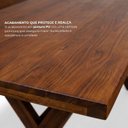Ver imagem 5 de Mesa para Churrasco Área Externa com 2 Bancos Madeira Maciça 200cm Yescasa Imbua Marrom