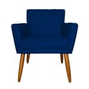 Ver imagem 2 de Kit de 2 Poltronas Camila Pés Palito para Escritório Advocacia - Suede - Sv Decor:azul Marinho