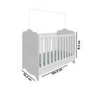 Ver imagem 6 de Berço Peroba Clara Americano Branco 3em 1 Mini Cama Infantil
