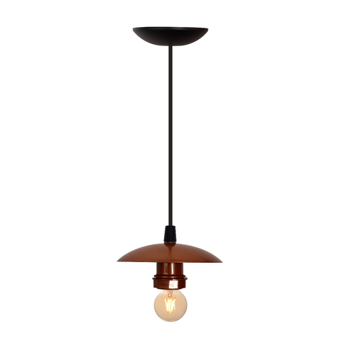 Pendente Luminária de Teto Bocal Simples Retrô Suporte Plástico - Soquete E-27 – Abf Luminárias:cobr