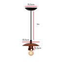 Ver imagem 2 de Pendente Luminária de Teto Bocal Simples Retrô Suporte Plástico - Soquete E-27 – Abf Luminárias:cobr
