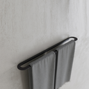 Ver imagem 2 de Toalheiro para Banheiro Preto Fosco Agata Grego Metal 65cm