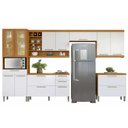 Ver imagem 4 de Cozinha Modulada Nesher Burguesa Premium 6 Peças (3aéreo+2balcões+1paneleiro) C6p55 Freijo/