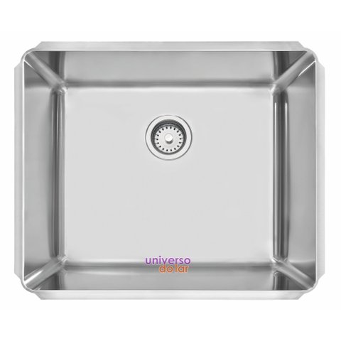 Cuba Profissional de embutir Tramontina Dritta Pro em Aço Inox com Acabamento Scotch Brite 60x50 cm 