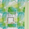 Papel de Parede 3M Adesivo Folha De esqueleto verde Estilo folhagem Rendada Auto Colante - 2
